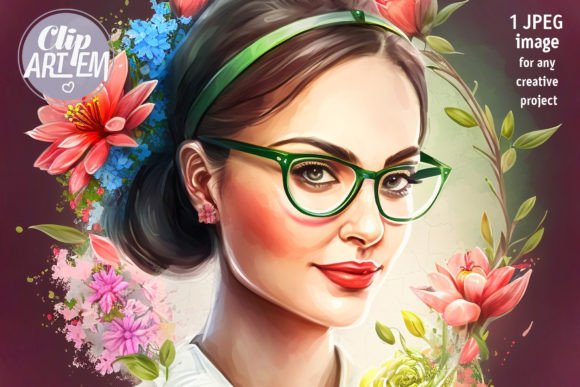 Download Woman's Day Woman with Flowers Image Jpg - Premium Resources
