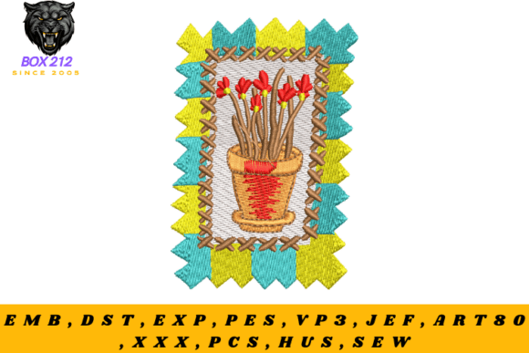 Download Plant Pot – Digital Embroidery Design - Digital embroidery Collection