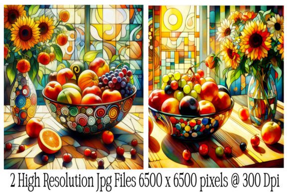 Download Still Life Art - Fruit and Flowers Set 2 - Still life Collection