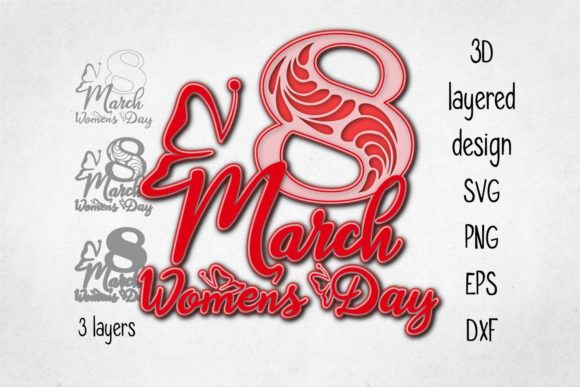 Download Women's Day March 8 Layered&nbsp;&nbsp; - March 8 Collection